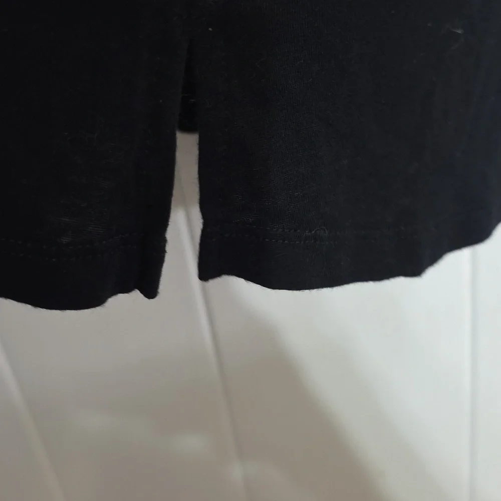 Wishing You A Very Magical Season Womens Christmas T-Shirt Black/Silver Sz PL - Picture 4 of 8